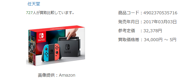 Nintendo Switch Joy-Con(L) ネオンブルー/(R) ネオンレッド（ゲーム機本体）