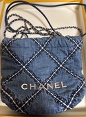 シャネル22 デニム チェーンショルダーバッグ AS3261（ブランドバッグ）の商品画像 - 査定完了日：2025/12/02 - 最高査定価格：650,000円