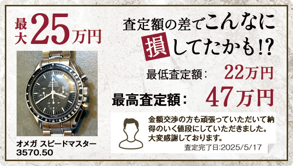 時計の査定実績例
