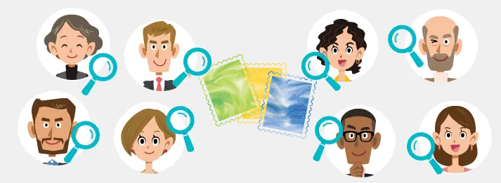 厳選された切手買取のプロの査定士が商品の値段を査定します。