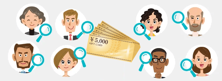 厳選されたチケット・金券買取のプロの査定士が商品の値段を査定します。