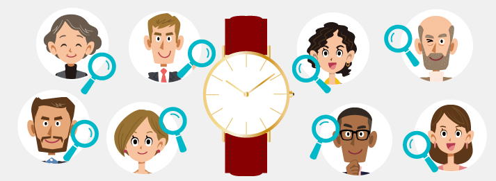 厳選された高級時計買取のプロの査定士が商品の値段を査定します。