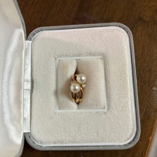 18K パール ダイヤ 指輪