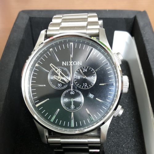 [ニクソン]NIXON SENTRY CHRONO BLACK NA38600