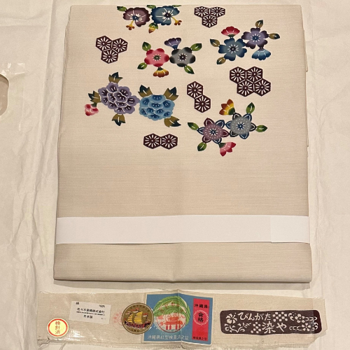 琉球紅型 名古屋帯