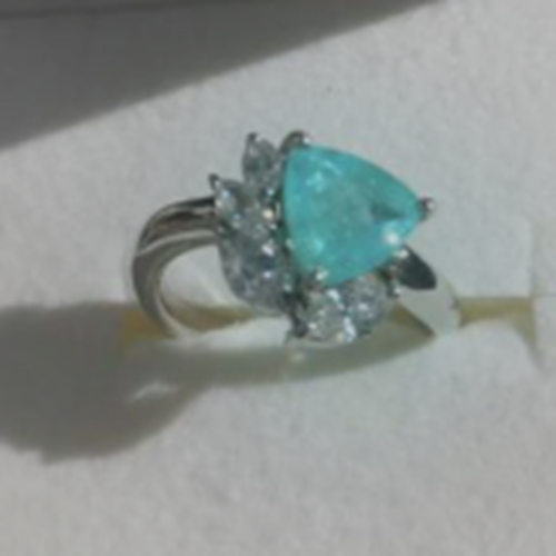 Ptパライバトルマリン指輪