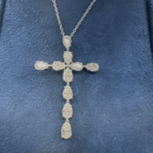 ハリーウィンストン　ダイヤ　クロス　ペンダント