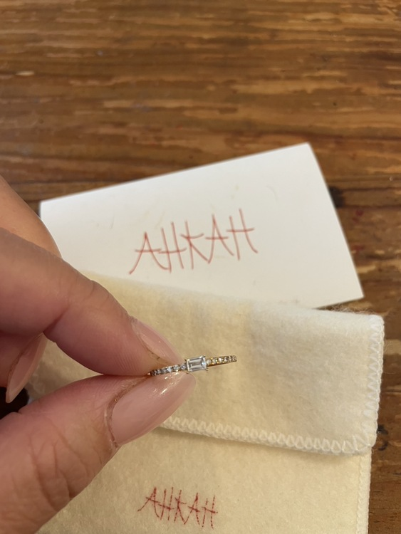 AHKAH ソルティアスタビー リング 18Kイエローゴールド/ダイヤモンド