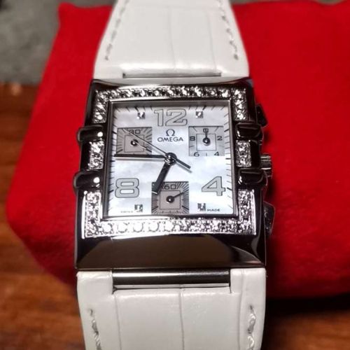 コンステレーションダイヤベゼルシェルクロノグラフ