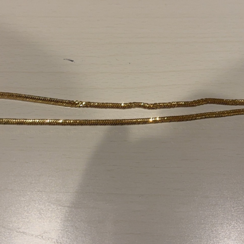 18金 ネックレス 12面トリプル 10.5g