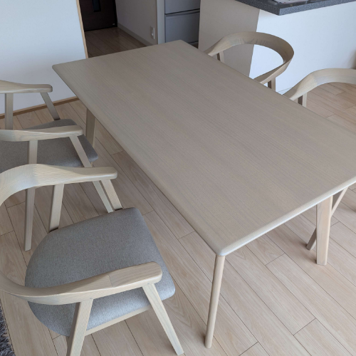 ダイニングテーブル 椅子4脚 袖机