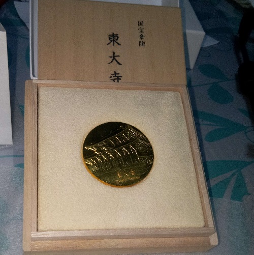 造幣局国章金メダル 東大寺 45g