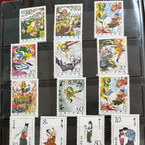 中国、日本、韓国、英国等未使用切手