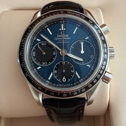オメガ　スピードマスター　レーシング　ブルー