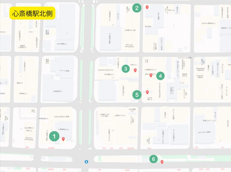 駅の北側