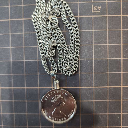 メイプルリーフ プラチナコイン 850Pt 喜平チェーン付き