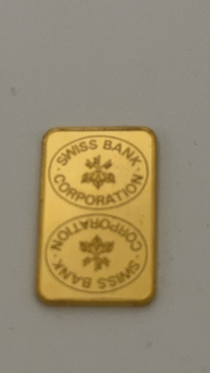 スイス銀行24金インゴット5g