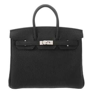エルメス バーキン25 トゴ 黒／シルバー金具