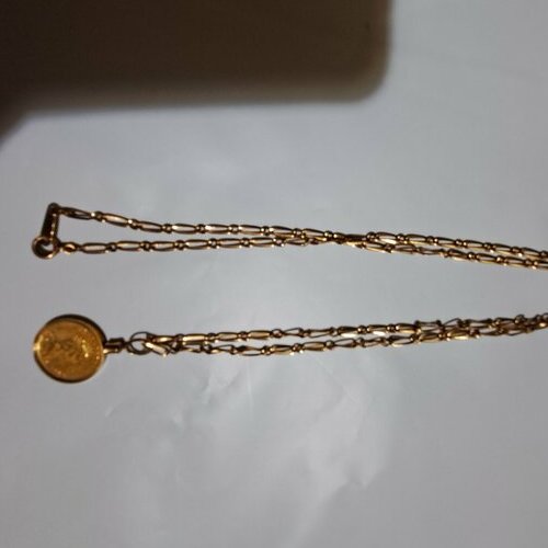 メープルリーフ金貨　1/10 オンス　ネックレス　 総重量10g