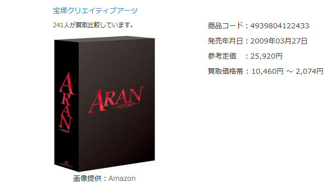 宝塚歌劇 復刻版DVD-BOX ARAN 〜HISTORY〜