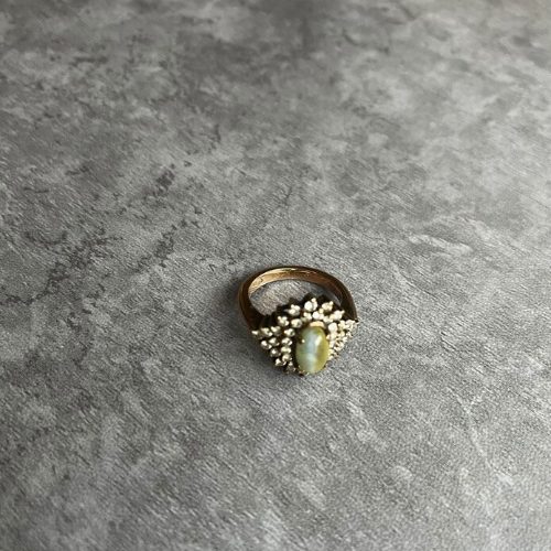 アンティークキャッツアイ　リング