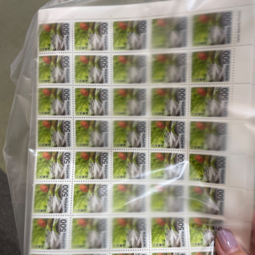 500円切手2シート(200枚)