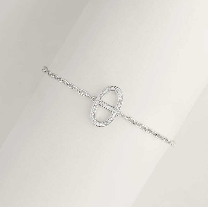 シェーヌダンクル・コントゥール ホワイトゴールド/ダイヤモンド