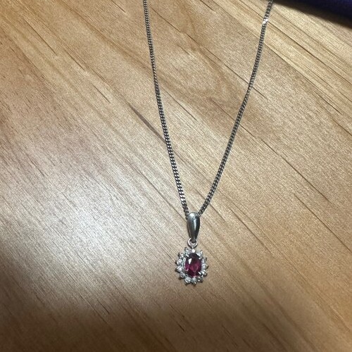 ルビーダイヤモンドプラチナネックレス