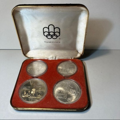 カナダモントリオールオリンピック記念銀貨セット