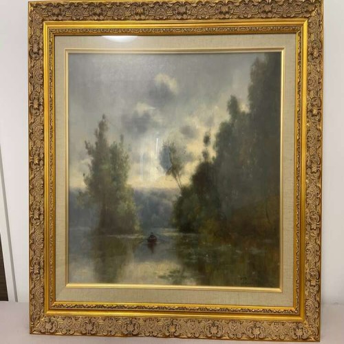 水辺の風景(ボート)