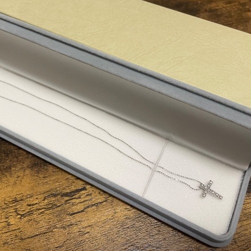 K18WGダイヤモンドネックレス