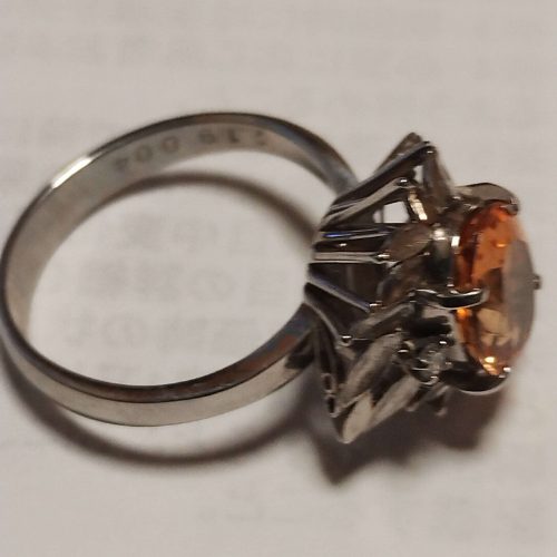 天然トパーズ プラチナリング