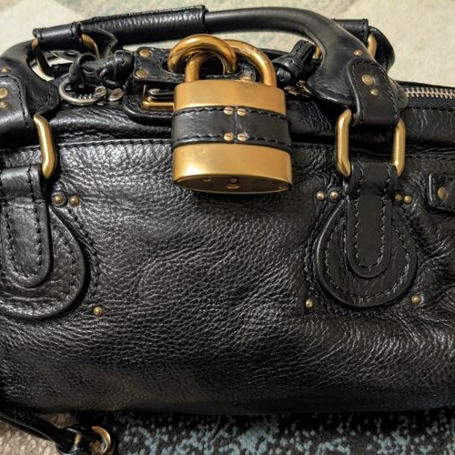 パディントン レザー ハンドバッグ ブラック