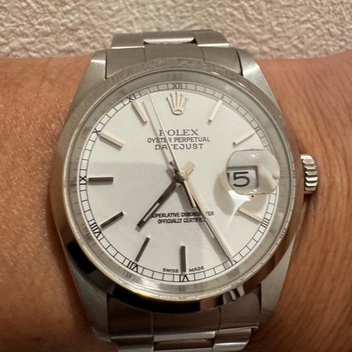 ロレックス デイトジャスト ロレックスRef.16200白ローマ（付属品は箱のみ)