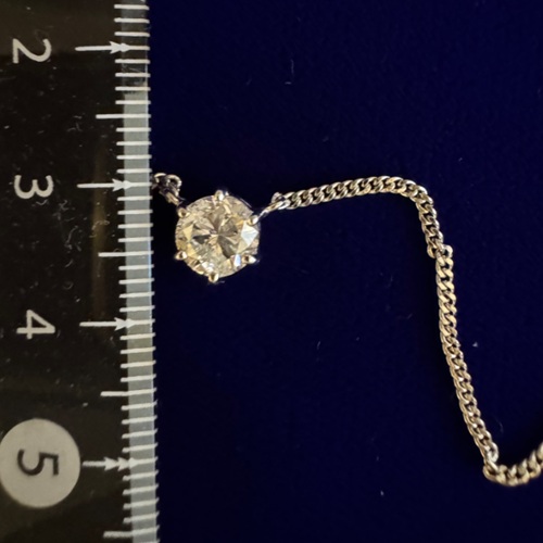 Pt850 ダイヤモンド1.01ctネックレス