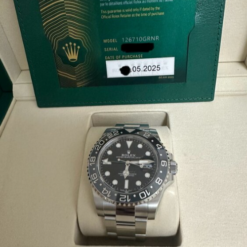 GMTマスター　黒灰ベゼル　オイスターブレス