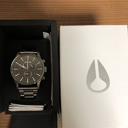 [ニクソン]NIXON SENTRY CHRONO: BLACK NA38600