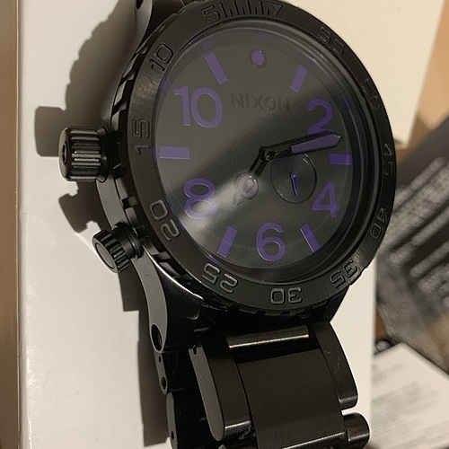 [ニクソン] NIXON 51-30 TIDE: ALL BLACK/PURPL