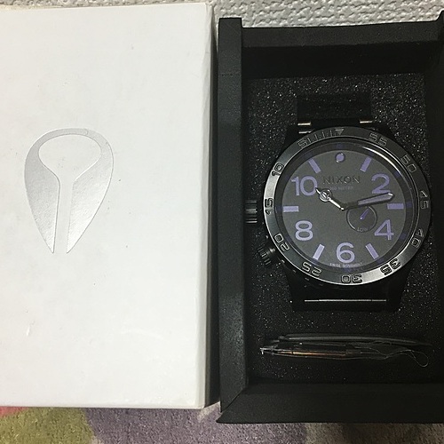 [ニクソン] NIXON 51-30 TIDE: ALL BLACK/PURPL