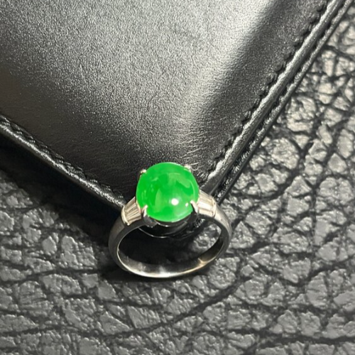 pt900翡翠リング