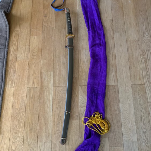 軍刀　登録証あり