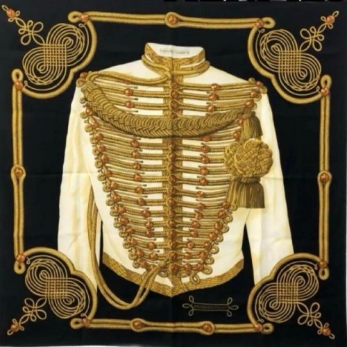 スカーフ カレ90 軍服 BRAN DEBOUR