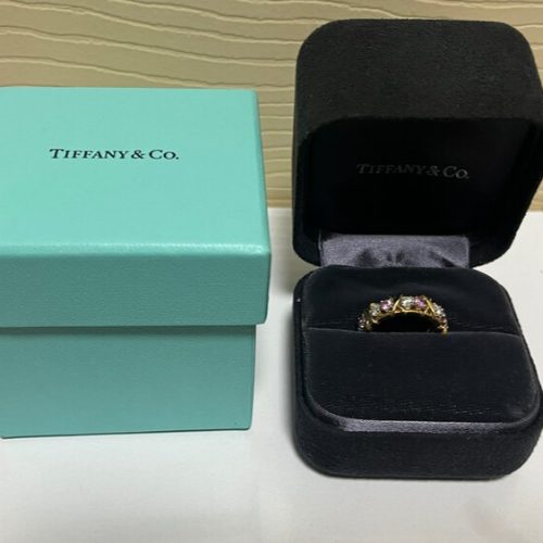 Tiffany&Co. リングジャン シュランバージェクロスピンクサファイア