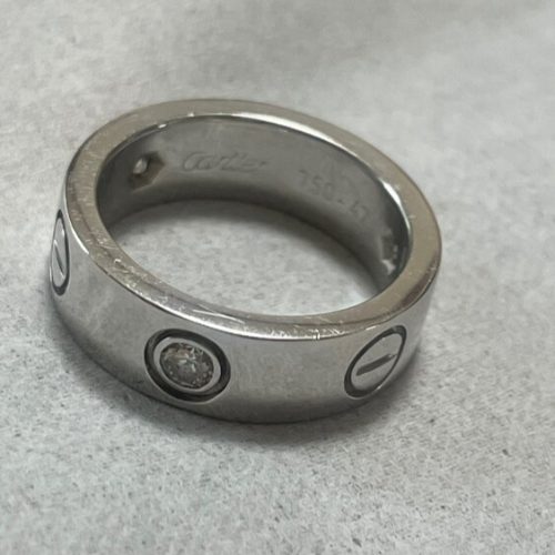 カルティエラブリング　ホワイトゴールド　ダイヤ３Ｐ