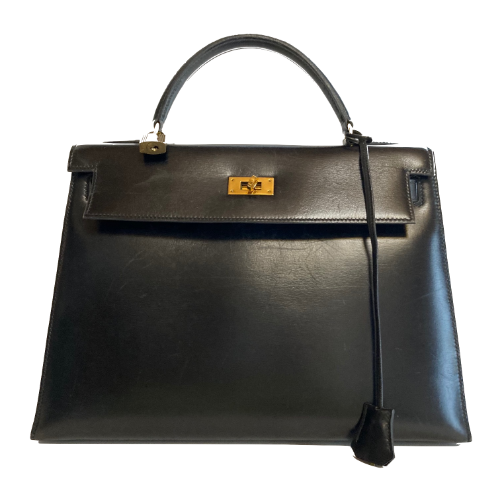 ケリー32 ボックスカーフ ブラック