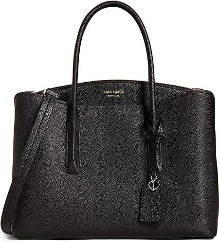 ケイトスペード ニューヨーク マルゴー ラージ レザー サッチェル ブラック