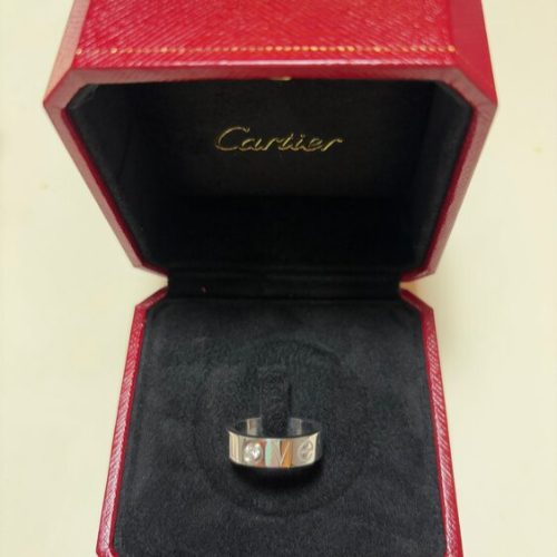 カルティエ　ラブリング　1PD WG