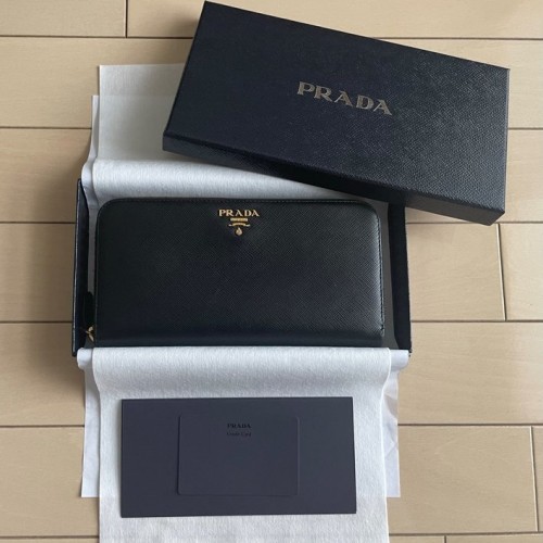 プラダ 1ML506 サフィアーノ ジップラウンド