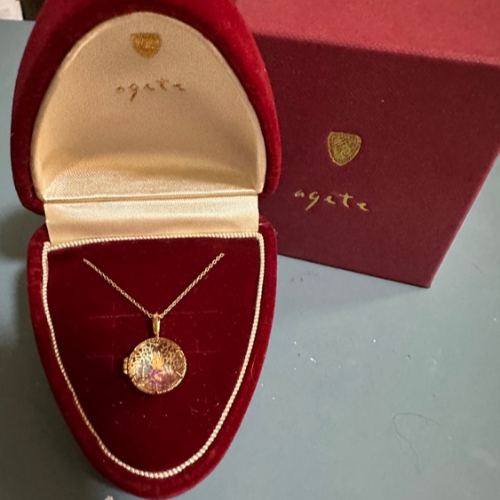 agete限定K18チャームK10ネックレス