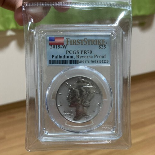 2019年アメリカイーグルリバースプルーフ25ドル　パラジウム貨